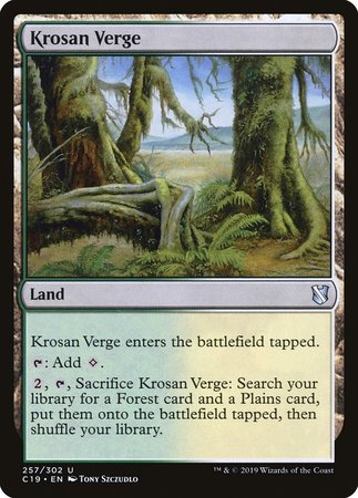 Krosan Verge [Commander 2019] | Cards and Coasters CA