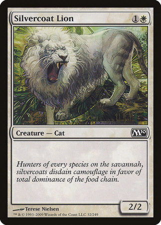 Silvercoat Lion [Magic 2010] | Cards and Coasters CA