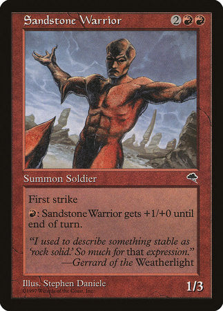 Sandstone Warrior [Tempest] | Cards and Coasters CA