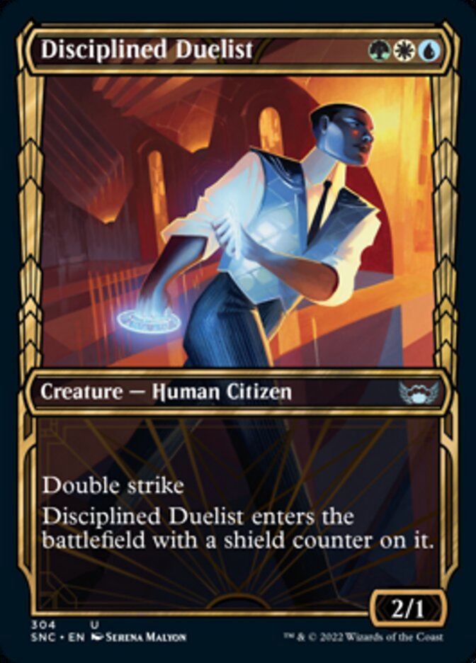 Disciplined Duelist (Showcase Golden Age) [Streets of New Capenna] | Cards and Coasters CA