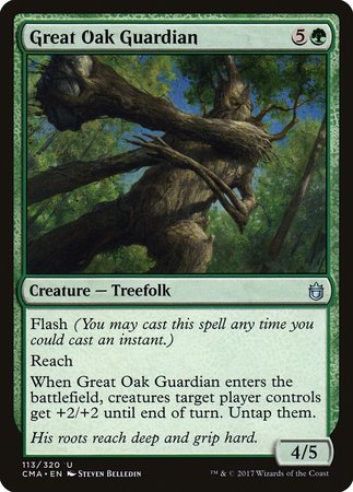 Great Oak Guardian [Commander Anthology] | Cards and Coasters CA