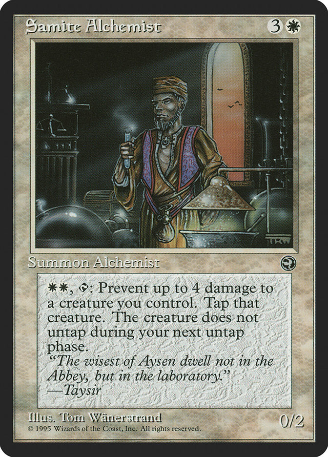 Samite Alchemist (Taysir Flavor Text) [Homelands] | Cards and Coasters CA