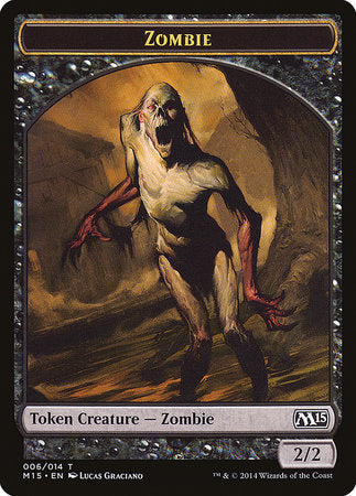 Zombie Token [Magic 2015 Tokens] | Cards and Coasters CA