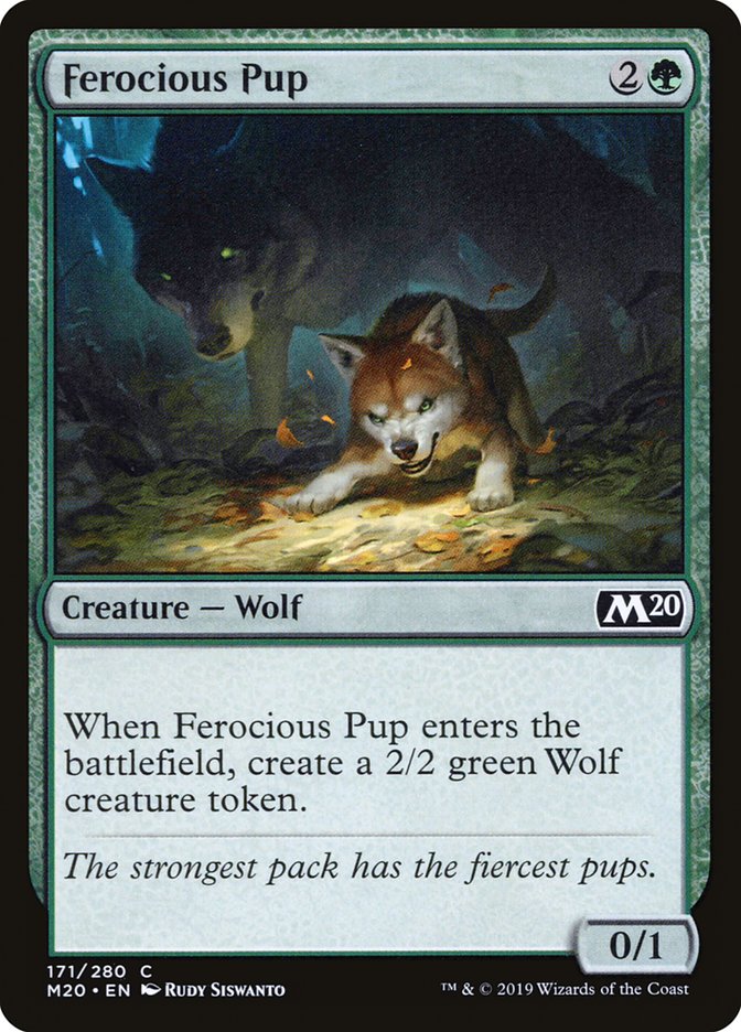 Ferocious Pup [Core Set 2020] | Cards and Coasters CA