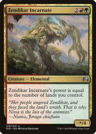 Zendikar Incarnate [Magic Origins] | Cards and Coasters CA