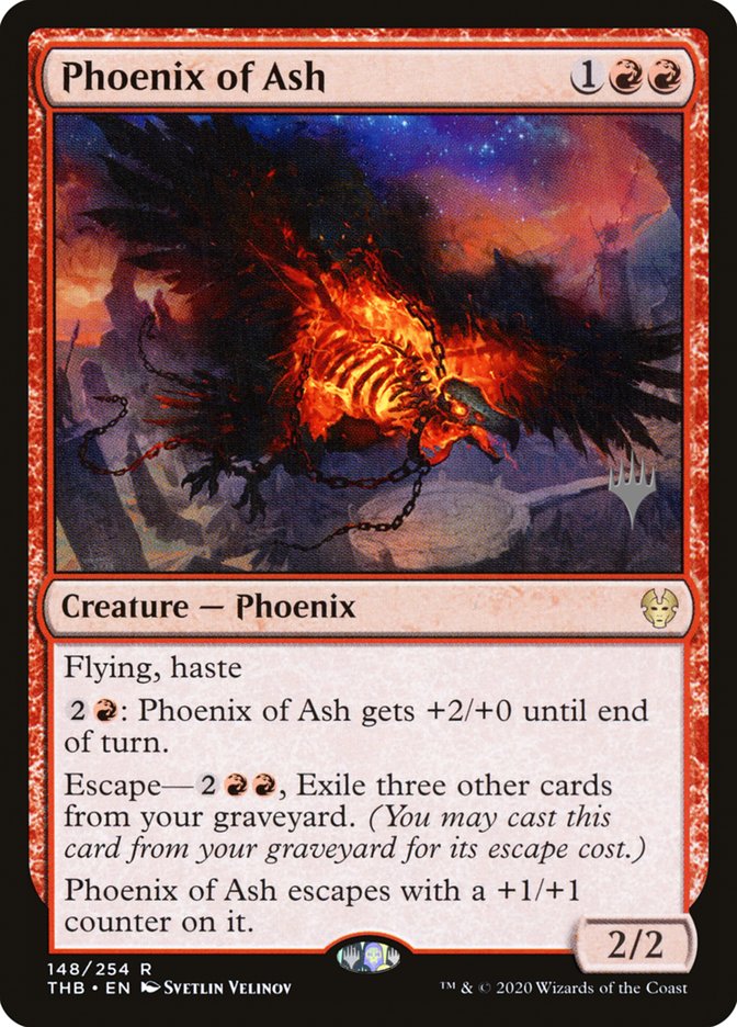 Phoenix of Ash (Promo Pack) [Theros Beyond Death Promos] | Cards and Coasters CA