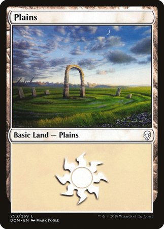 Plains (253) [Dominaria] | Cards and Coasters CA