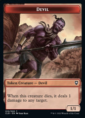 Treasure // Devil Double-sided Token [Commander Legends: Battle for Baldur's Gate Tokens] | Cards and Coasters CA