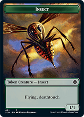 Insect // Cat Beast Double-Sided Token [Starter Commander Decks] | Cards and Coasters CA