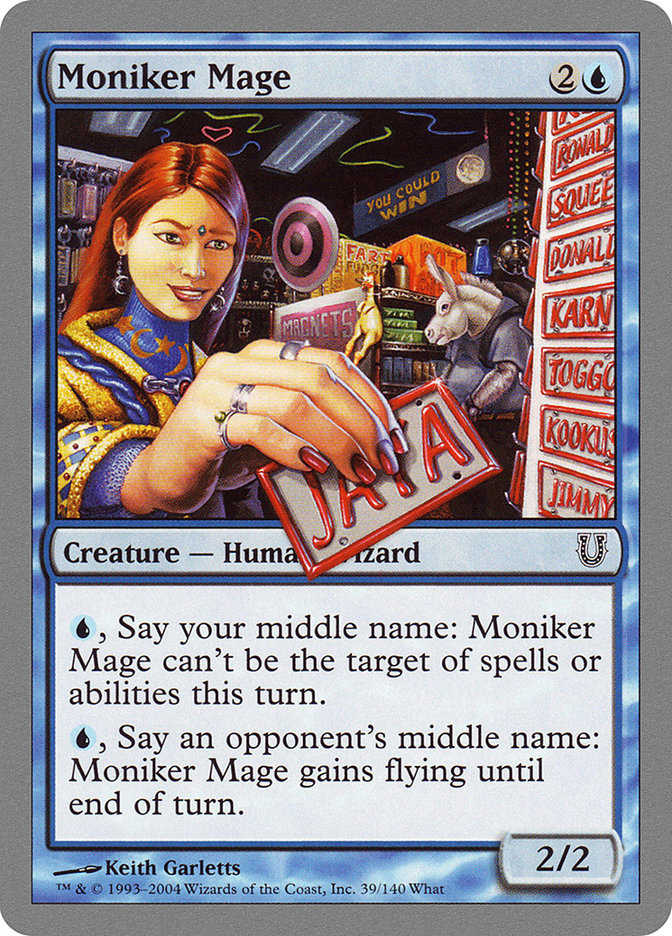 Moniker Mage [Unhinged] | Cards and Coasters CA