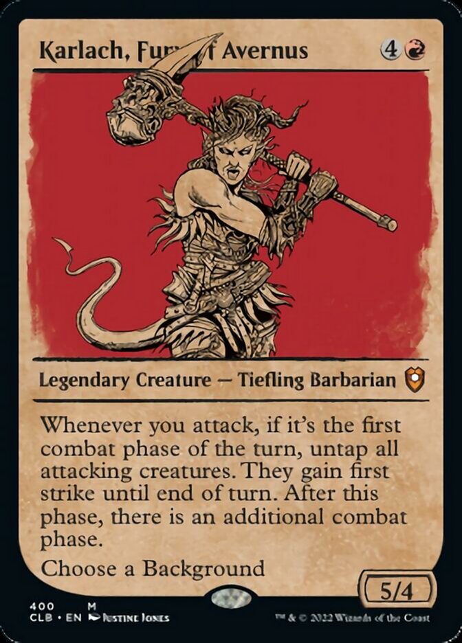 Karlach, Fury of Avernus (Showcase) [Commander Legends: Battle for Baldur's Gate] | Cards and Coasters CA