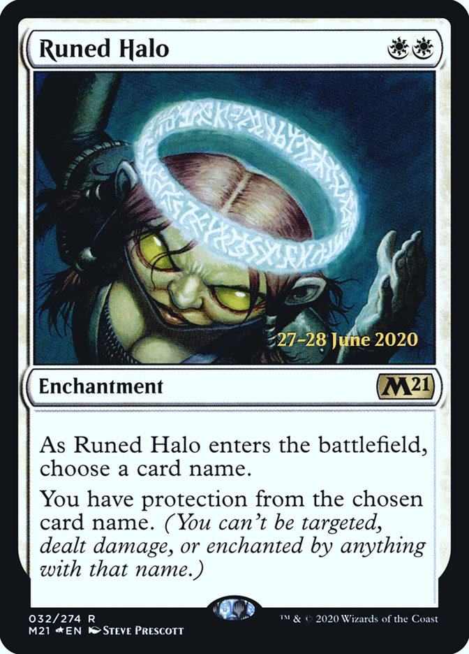 Runed Halo  [Core Set 2021 Prerelease Promos] | Cards and Coasters CA