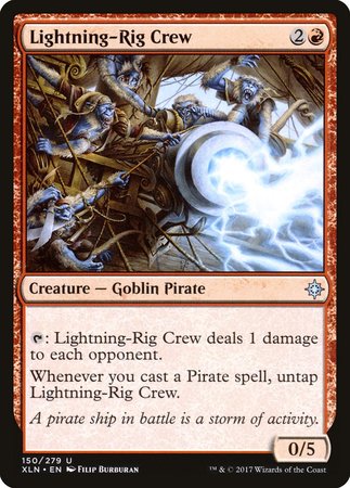 Lightning-Rig Crew [Ixalan] | Cards and Coasters CA