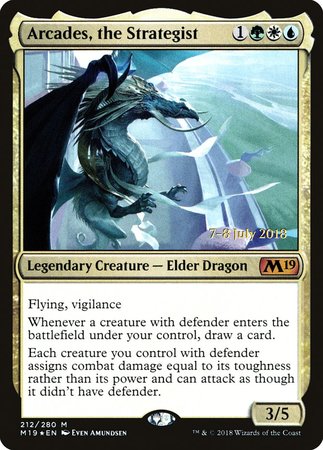 Arcades, the Strategist [Core Set 2019 Promos] | Cards and Coasters CA