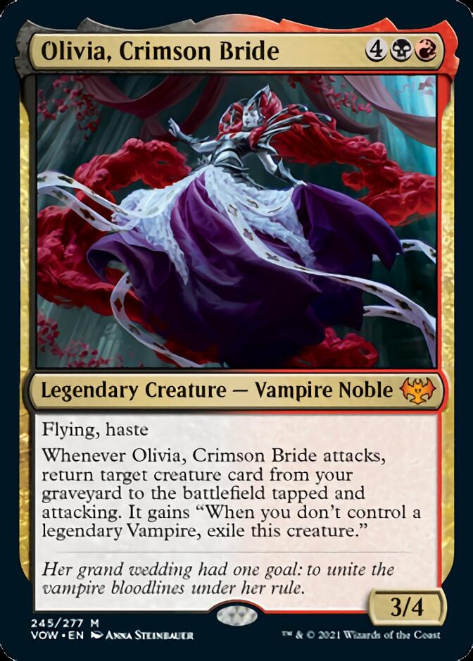 Olivia, Crimson Bride [Innistrad: Crimson Vow] | Cards and Coasters CA