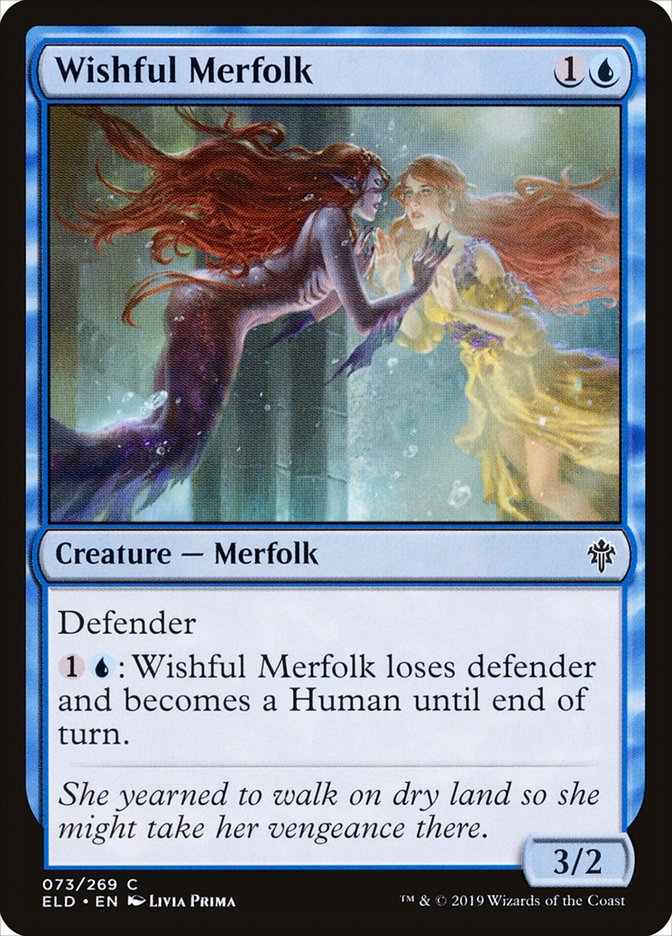 Wishful Merfolk [Throne of Eldraine] | Cards and Coasters CA