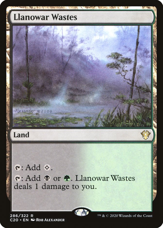 Llanowar Wastes [Commander 2020] | Cards and Coasters CA