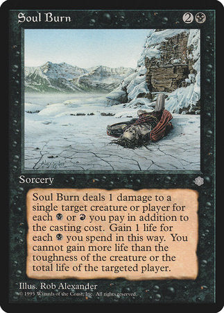 Soul Burn [Ice Age] | Cards and Coasters CA