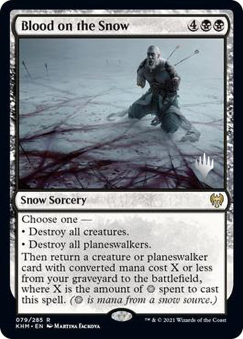 Blood on the Snow [Kaldheim Promo Pack] | Cards and Coasters CA