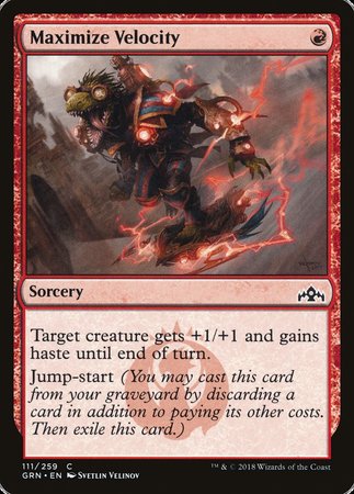 Maximize Velocity [Guilds of Ravnica] | Cards and Coasters CA