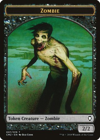 Zombie Token [Commander Anthology Volume II Tokens] | Cards and Coasters CA