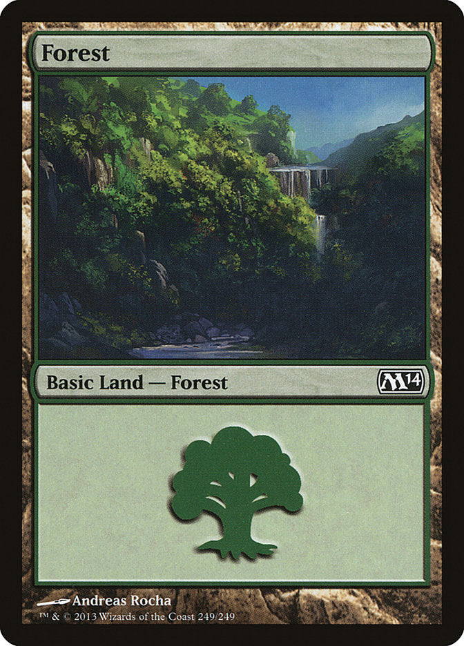 Forest (249) [Magic 2014] | Cards and Coasters CA