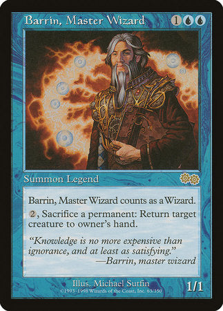 Barrin, Master Wizard [Urza's Saga] | Cards and Coasters CA