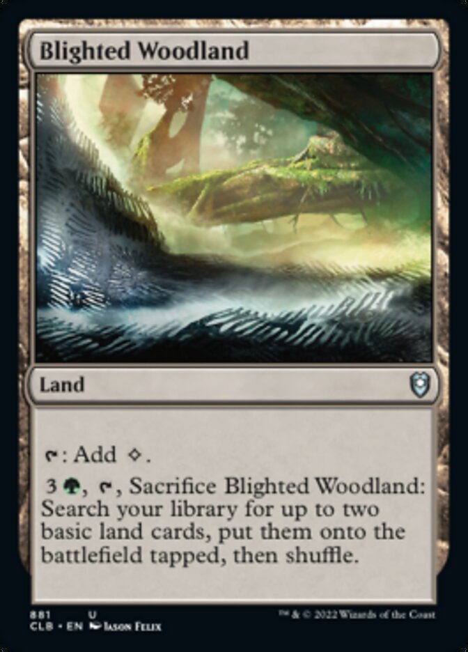 Blighted Woodland [Commander Legends: Battle for Baldur's Gate] | Cards and Coasters CA