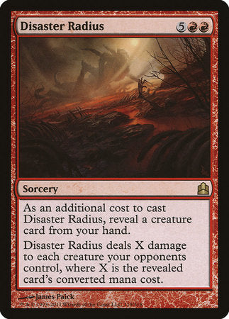 Disaster Radius [Commander 2011] | Cards and Coasters CA