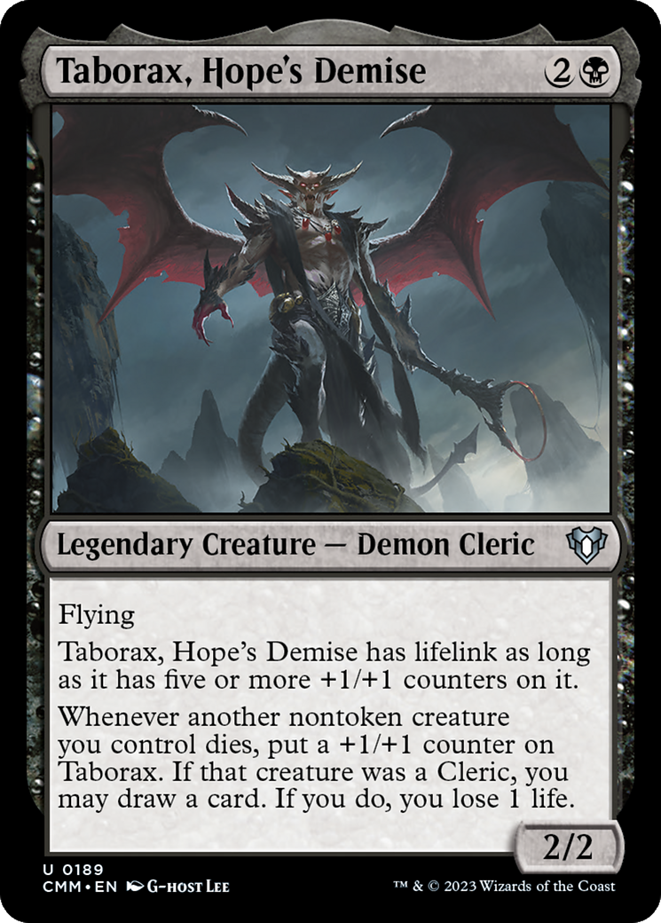 Taborax, Hope's Demise [Commander Masters] | Cards and Coasters CA