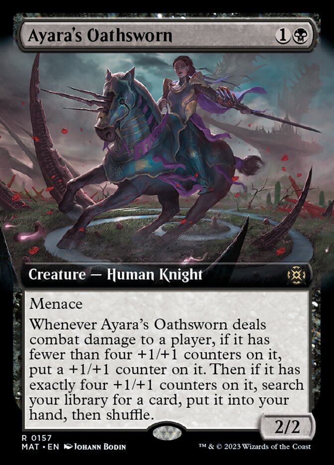Ayara's Oathsworn (Extended Art) [March of the Machine: The Aftermath] | Cards and Coasters CA