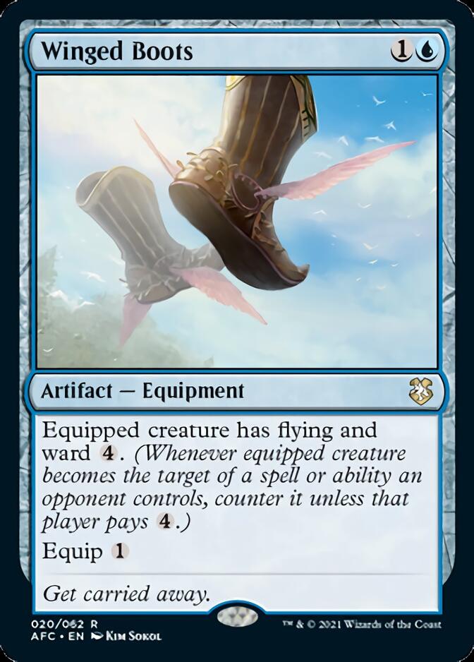 Winged Boots [Dungeons & Dragons: Adventures in the Forgotten Realms Commander] | Cards and Coasters CA