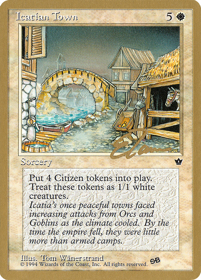 Icatian Town (Eric Tam) (SB) [Pro Tour Collector Set] | Cards and Coasters CA