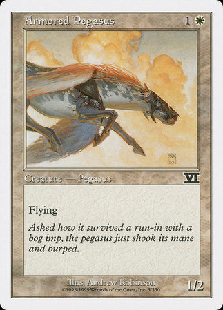 Armored Pegasus [Classic Sixth Edition] | Cards and Coasters CA