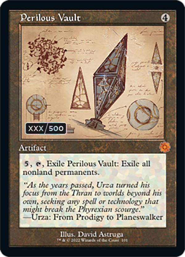 Perilous Vault (Retro Schematic) (Serial Numbered) [The Brothers' War Retro Artifacts] | Cards and Coasters CA