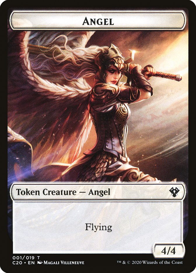 Angel Token [Commander 2020] | Cards and Coasters CA