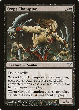 Crypt Champion [Dissension] | Cards and Coasters CA