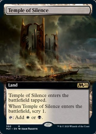 Temple of Silence (Extended Art) [Core Set 2021] | Cards and Coasters CA