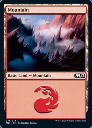 Mountain (271) [Core Set 2021] | Cards and Coasters CA