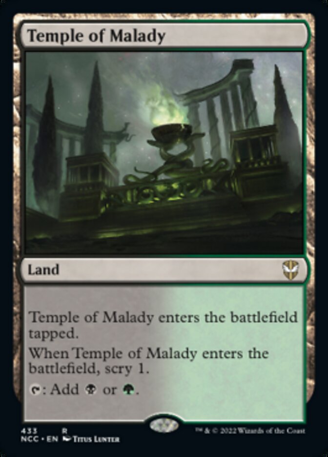 Temple of Malady [Streets of New Capenna Commander] | Cards and Coasters CA