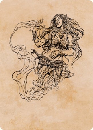 Djinni Windseer (Showcase) Art Card [Dungeons & Dragons: Adventures in the Forgotten Realms Art Series] | Cards and Coasters CA