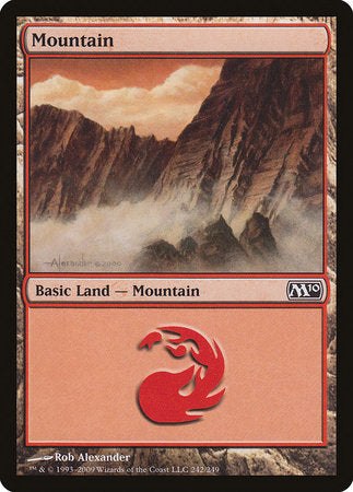 Mountain (242) [Magic 2010] | Cards and Coasters CA