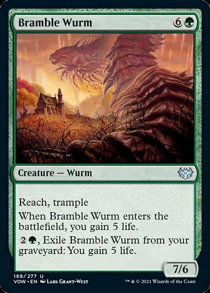 Bramble Wurm [Innistrad: Crimson Vow] | Cards and Coasters CA