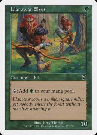 Llanowar Elves [Seventh Edition] | Cards and Coasters CA