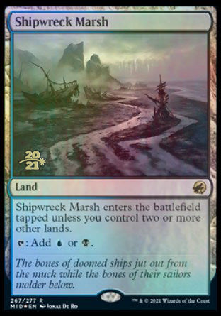 Shipwreck Marsh [Innistrad: Midnight Hunt Prerelease Promos] | Cards and Coasters CA