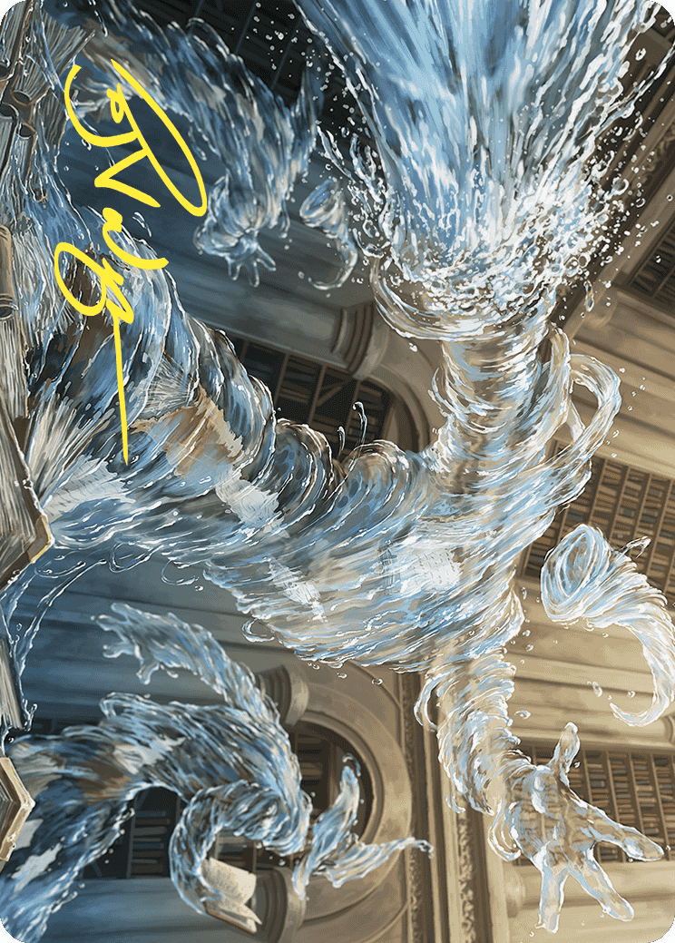 Splashy Spellcaster Art Card (Gold-Stamped Signature) [Wilds of Eldraine Art Series] | Cards and Coasters CA