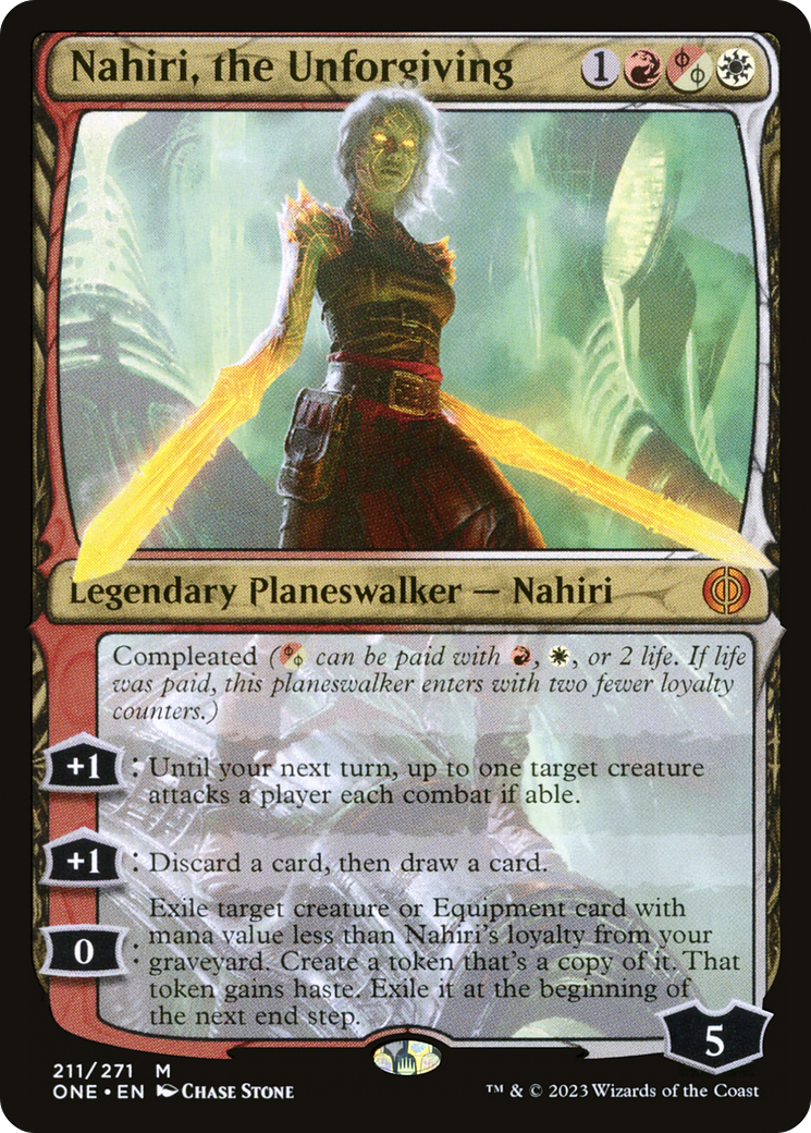 Nahiri, the Unforgiving [Phyrexia: All Will Be One] | Cards and Coasters CA