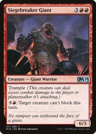 Siegebreaker Giant [Core Set 2019] | Cards and Coasters CA