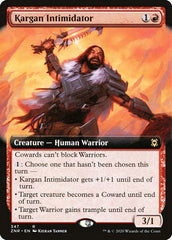 Kargan Intimidator (Extended Art) [Zendikar Rising] | Cards and Coasters CA