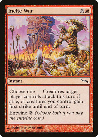 Incite War [Mirrodin] | Cards and Coasters CA